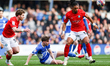 Taylor Gardner-Hickman of Birmingham City is on the ground during the Sky Bet League 1 mat...