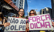 Supporters of the government of Brazilian suspended President Dilma Rousseff protest again...