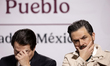 The Director of the Mexican Social Security Institute, Zoe Robledo, attends a briefing con...