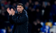 Matteo Politano of SSC Napoli greets the fans during the serie Serie A Enilive match betwe...