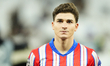 Julian Alvarez centre-forward of Atletico de Madrid and Argentina during the UEFA Champion...