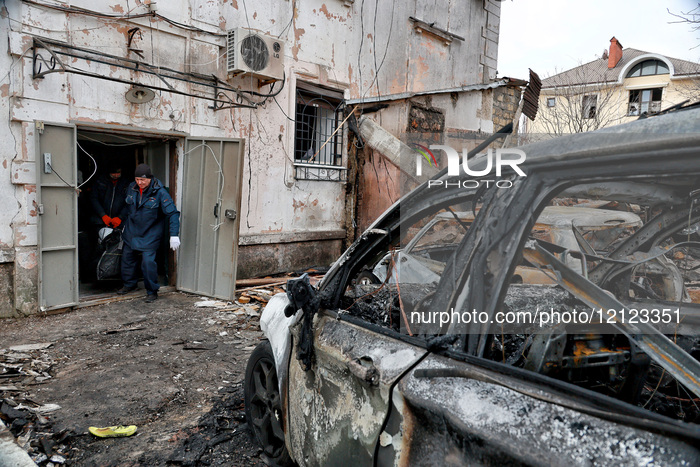 Aftermath of Russian drone attack on Odesa, March 4, 2025