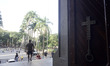 Catholic faithful attend a mass at Catedral Metropolitana Se to receive ashes during Ash W...