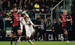 Leonardo Pavoletti (#29 Cagliari Calcio) participates in the Serie A TIM match between Cag...