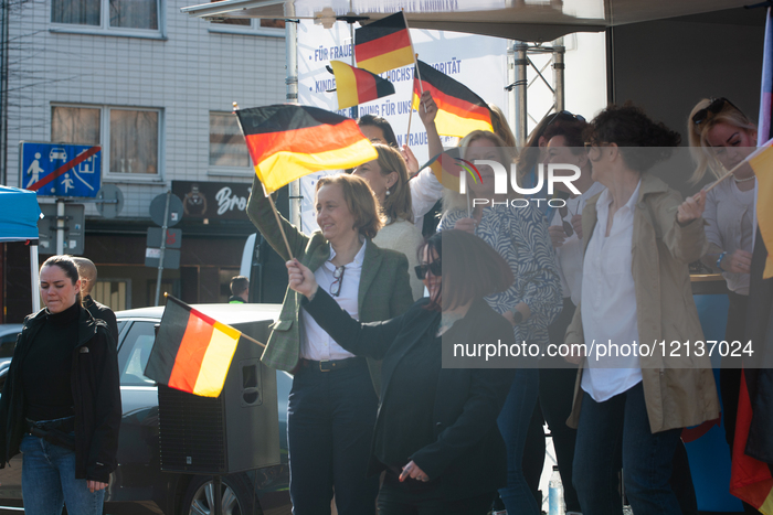AFD Rally For International Women's Day And Counter Protest In Essen