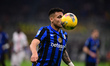 Lautaro Martinez of Inter Milan is in action during the Serie A match between Inter Milan...