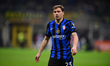 Nicolo Barella of Inter Milan looks on during the Serie A match between Inter Milan and Mo...
