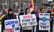 OTTAWA, CANADA - MARCH 10: Members of the Tibetan community and supporters gather outside...