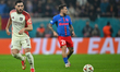Rayan Cherki of Olympique Lyonnais is in action during the Round of 16 first leg Europa Le...