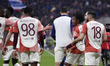 Malick Fofana of Olympique Lyonnais celebrates after he scores his side's second goal duri...
