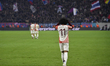 Malick Fofana of Olympique Lyonnais celebrates after he scores his side's third goal durin...