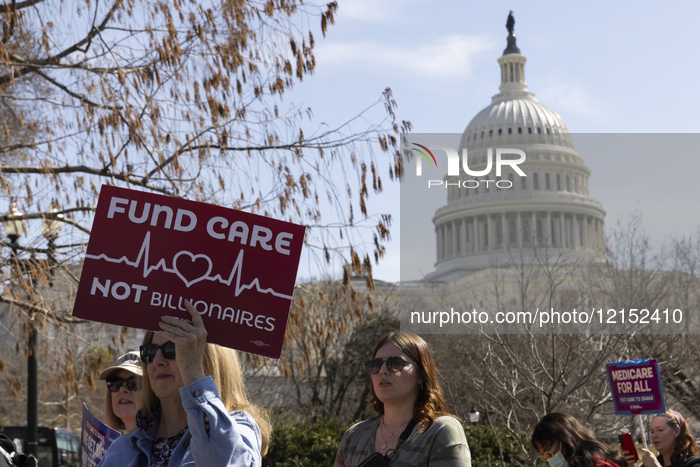 "Save Our Medicaid" Rally Outside Of The Capitol In Washington, D.C