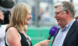 In Melbourne, Australia, on March 15, 2025, Louise Goodman interviews Otmar Szafnauer duri...