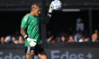 Ignacio Arce of Deportivo Riestra plays during the match between Riestra and River Plate a...