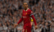 Liverpool's Virgil van Dijk is seen during the Carabao Cup Final between Liverpool and New...