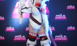 The cosplayer Daniss Doll poses for photos during La Mole 2025, a comics convention and co...