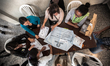 Volunteers in Ciudad Bolivia, a poor district of Bogotá, Colombia, counting the votes of t...