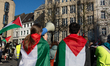 Nearly fifty people take part in a spontaneous demonstration in Bonn, Germany, on March 19...