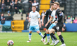 Matt Palmer of Notts County is in action during the Sky Bet League 2 match between Notts C...