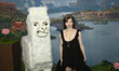 Actress Emma Myers poses for photos during the red carpet of a Minecraft Movie fan event a...