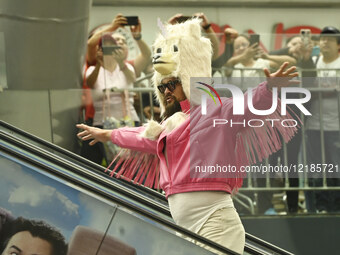 Actor Jason Momoa attends the red carpet of a Minecraft Movie fan event at Cinepolis Toreo Parque Central in Naucalpan de Juarez, Mexico, on... by Eyepix/NurPhoto
