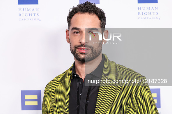 American actor and producer Johnny Sibilly arrives at the Human Rights Campaign's 2025 Los Angeles Dinner held at the Fairmont Century Plaza... by Image Press Agency/NurPhoto