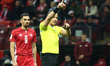 Referee Morten Krog during the World Cup Qualifiers match Poland - Malta at National Stadi...
