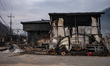 The village of Gogok-ri in Ima-myeon, Andong, North Gyeongsang, is completely destroyed by...