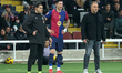Robert Lewandowski and Hansi Flick are present during the match between FC Barcelona and C...