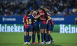 Salma Paralluelo of FC Barcelona celebrates after scoring a goal with her teammates during...