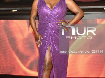 Actress Wunmi Mosaku attends the red carpet for the movie 'Sinners' at Plaza Universidad in Mexico City, Mexico, on March 31, 2025.  by Eyepix/NurPhoto