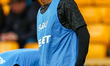 #22, Nelson Semedo of Wolverhampton Wanderers warms up during the Premier League match bet...