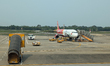 A VietJet aircraft undergoes ground handling at Tho Xuan Airport (Sao Vang Airport) in Tha...