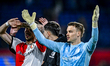 Feyenoord Rotterdam goalkeeper Timon Wellenreuther plays during the match between Feyenoor...