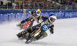Paul Cooper of Great Britain in blue leads David Lizak of the Czech Republic in yellow dur...