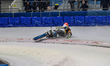 Melwin Bjorklin of Sweden falls while eating during the Grand Final at the Roelof Thijs Bo...