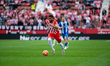 Arnaut Danjuma of Girona FC is in action during the LaLiga 2024-2025 match between Girona...