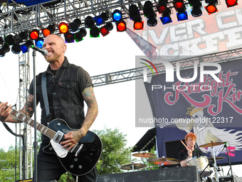 Kazzer with Redlight King performs during River City Rockfest at the AT&T Center on May 24, 2014 in San Antonio, Texas. (