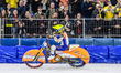 Jasper Iwema (800) of The Netherlands waves to the crowd after his heat win during the FIM...
