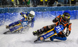 Lukas Hutla (212) of the Czech Republic leads Jimmy Olsen (81) of Sweden in white during t...