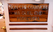 A plat with the Amerigo Vespucci motto (''not the one who begins but the one who persevere...