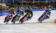 (L to R) Martin Posch (299) of Austria in yellow, Jimmy Hornell (237) of Sweden in white,...