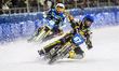Heikki Huusko (67) of Finland in blue leads Luca Bauer (48) of Germany in white during the...