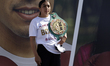 World boxing champion Jessica Nery Plata Noriega participates in Mexico's National Mass Bo...