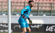 Matthias Debono, goalkeeper of Naxxar Lions, is in action during the Malta 360 Sports Prem...