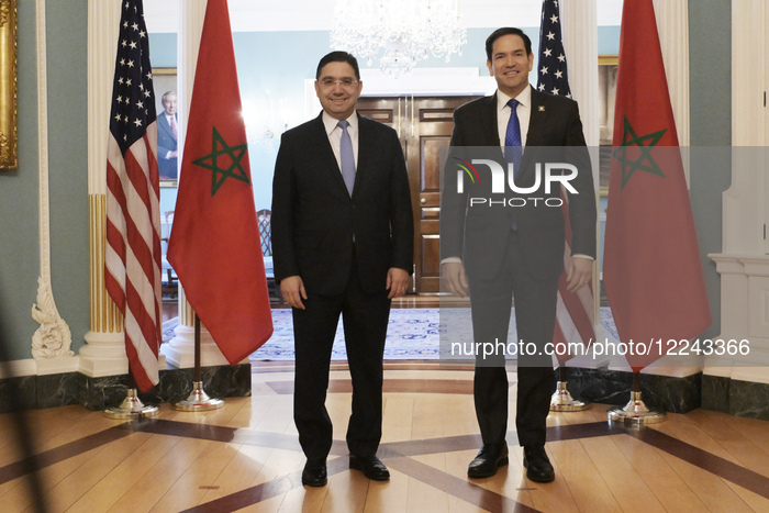 DC: Sec Rubio and FM Bourita hold a State Department bilateral meeting