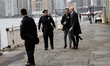 Six people die in a helicopter crash in the Hudson River, New York City. In New York, USA,...