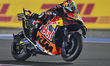 South African MotoGP rider Brad Binder of Red Bull KTM Factory Racing competes in the prac...