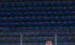 Al-Ahly player Yehia Attie-Allah is in action with a Pyramids player during a match betwee...