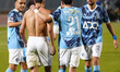 Pyramids player Mohamed Elsheby celebrates after scoring a goal during a match between Al...